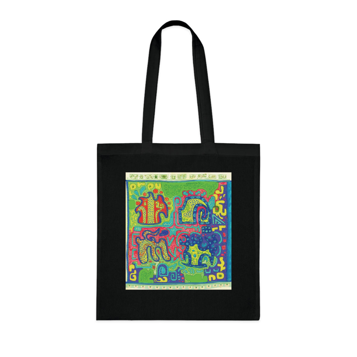 LABYRINTHINE COTTON TOTE BAG